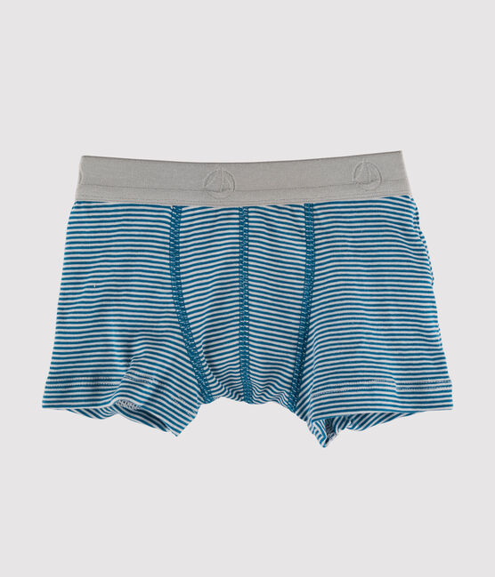 Boys' Boxer Shorts CONTES blue/MARSHMALLOW white