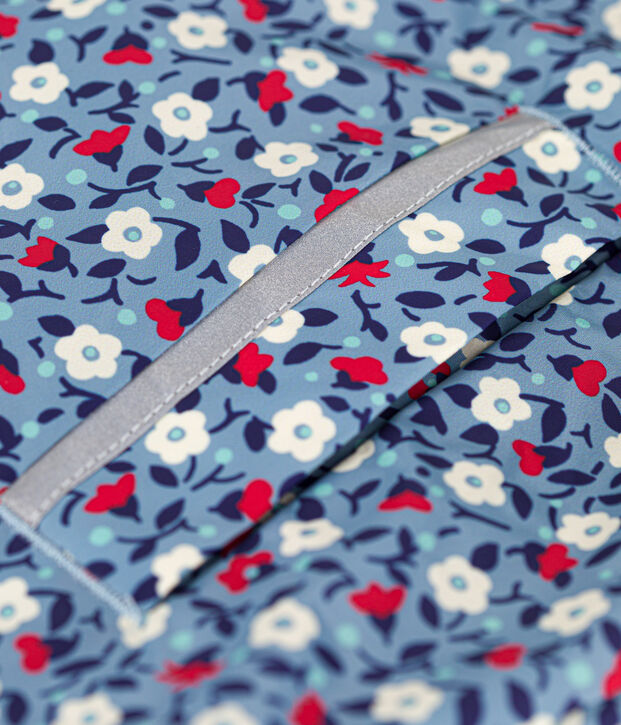 Girls' Recycled Fabric Windcheater blue/multicolor