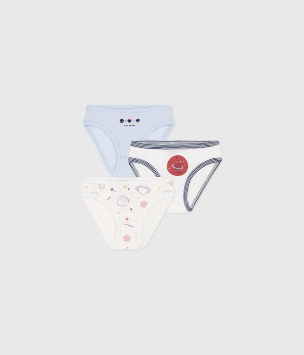 Lot de 3 culottes en coton multicolor