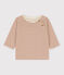 Stripy Cotton Tube Knit T-Shirt AVALANCHE white/CINA:AVALANCHE
