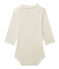 Baby boy's bodysuit with collar COQUILLE beige