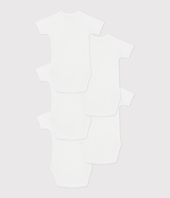 Babies' short-sleeved wrapover cotton bodysuits - 5-Pack variante 1