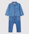 Baby Boys' Long Light Denim Bodysuit DENIM CLAIR blue