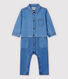 Baby Boys' Long Light Denim Bodysuit
