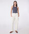 Women's iconic striped cotton tank top SMOKING blue/MARSHMALLOW white