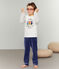 Boys' Velour Pyjamas MEDIEVAL blue/POUSSIERE grey/MULTICO