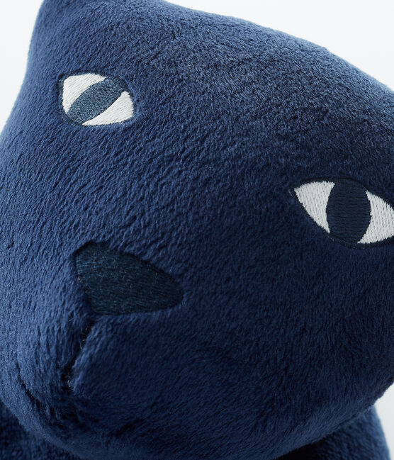 Velour Panther Cushion MEDIEVAL blue