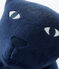 Velour Panther Cushion MEDIEVAL blue