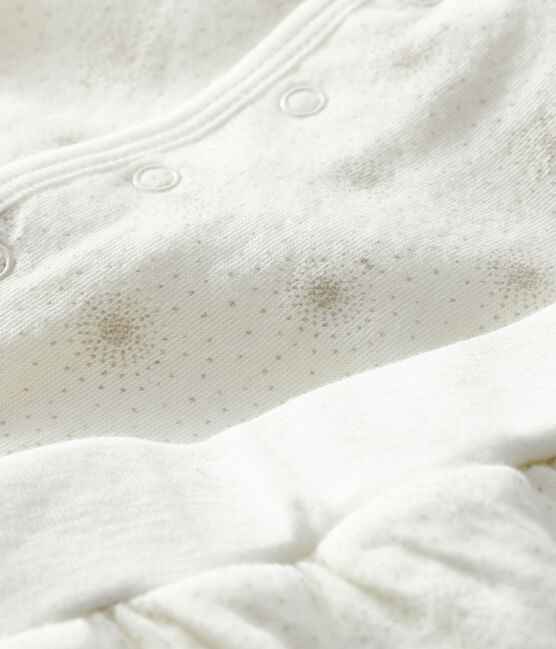 Unisex Baby's Tube Knit Clothing - 2-Piece Set MARSHMALLOW white/PERLIN beige