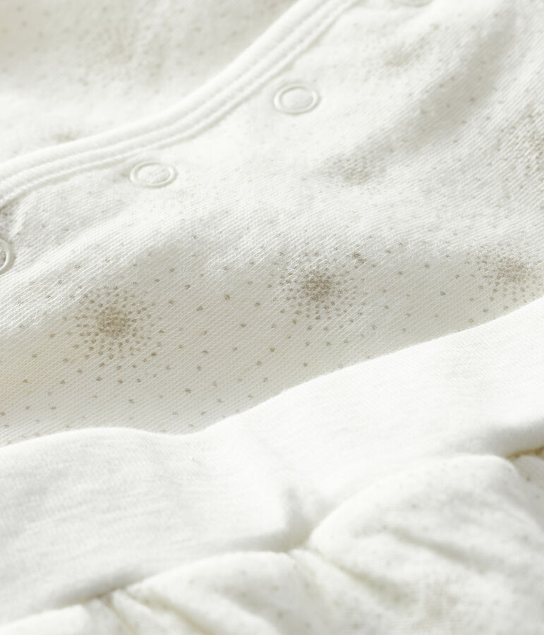 Unisex Baby's Tube Knit Clothing - 2-Piece Set white/grey