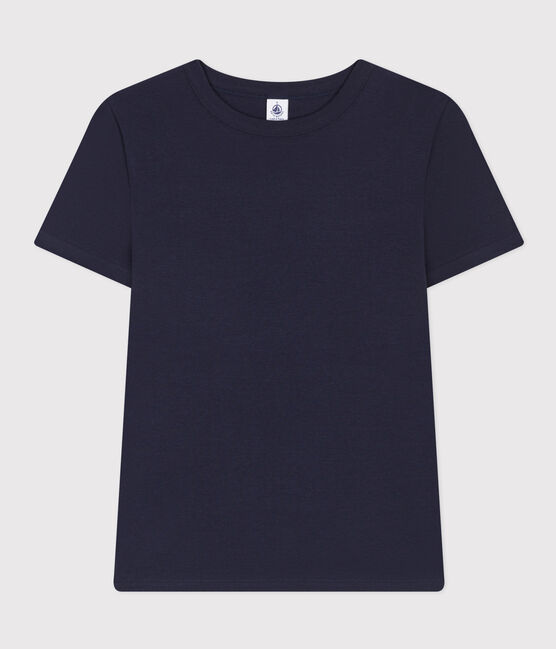 Women's Iconic Cotton Round Neck T-Shirt SMOKING blue