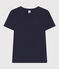 Women's Iconic Cotton Round Neck T-Shirt SMOKING blue