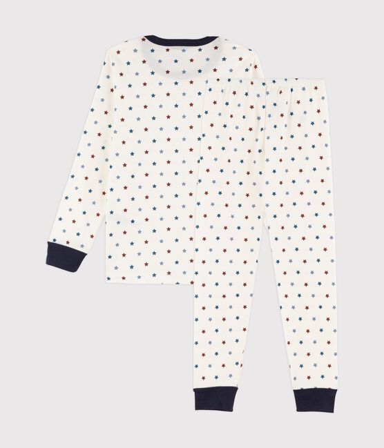Boys' Boat Print Ribbed Pyjamas MARSHMALLOW white/MULTICO white