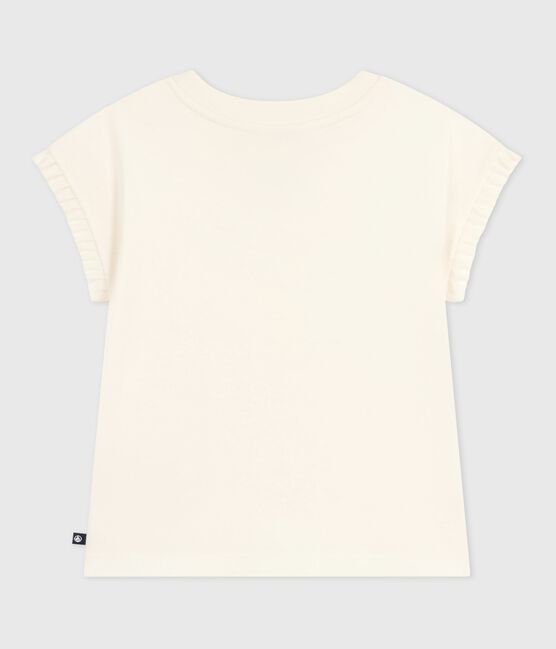 Children's short-sleeved printed T-shirt MILK Ecru