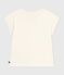 Children's short-sleeved printed T-shirt MILK Ecru
