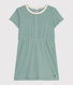 Children's short-sleeved plain cotton dress