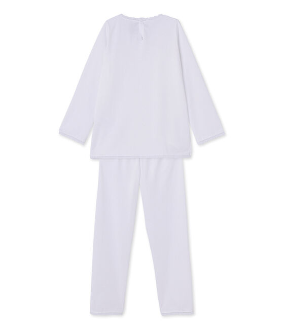 Pyjama fille à pois ECUME white