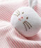 Babies' Cotton Bunny Comforter CHARME pink/MARSHMALLOW white