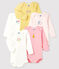 Baby girls' long-sleeved bodysuit - Set of 5 variante 1