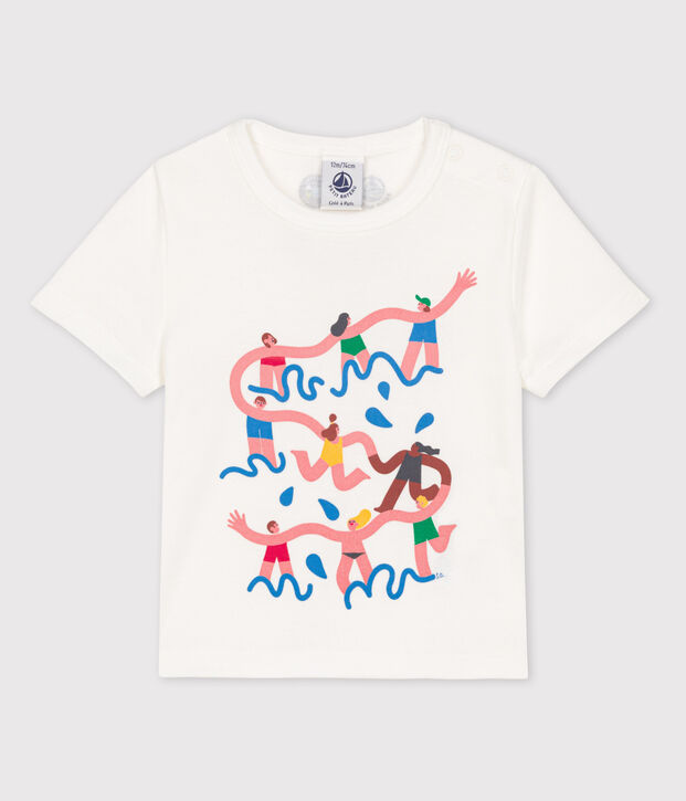 Petit Bateau x Water Family Babies' T-Shirt white