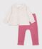 Baby outfit in cotton with a floral print multicolor