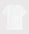 Girls' silkscreen print T-shirt ECUME white