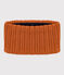 Babies' Unisex Fleece-Lined Knitted Snood ECUREUIL brown