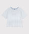 Women's Boxy Cotton T-Shirt GOMME /MARSHMALLOW