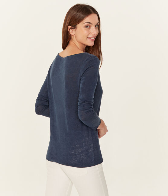 Tee-shirt manches longues femme en lin HADDOCK