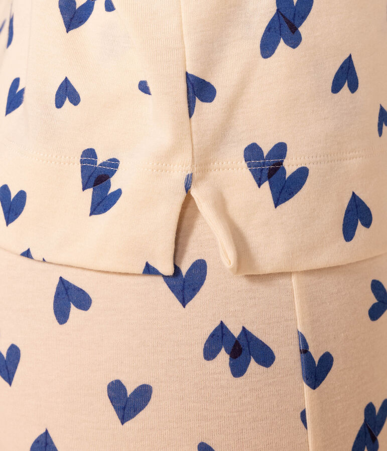 Women's Heart Cotton Pyjamas Ecru/multicolor