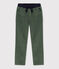 Unisex Straight-Fit Medium Velour Trousers VALLEE green