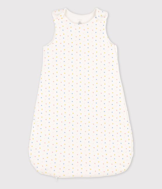 Babies' Organic Cotton Sleeping Bag MARSHMALLOW white/MULTICO white