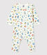 Babies' Floral Footless Cotton Sleepsuit