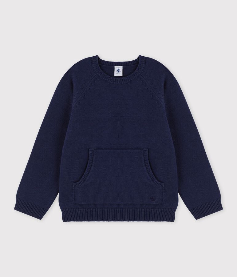 Boys' Wool/Cotton Jumper blue