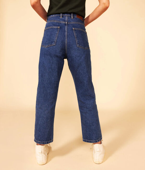 Women's Eco-Friendly Cotton Jeans BLEU DELAVE blue