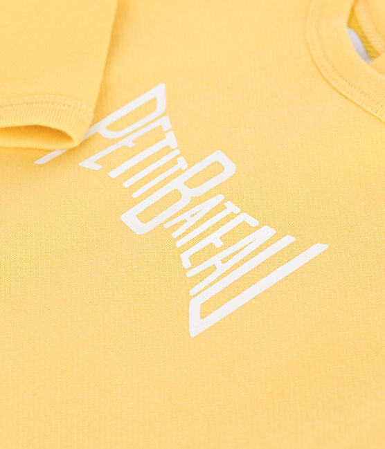 Plain cotton baby sweatshirt ORGE yellow