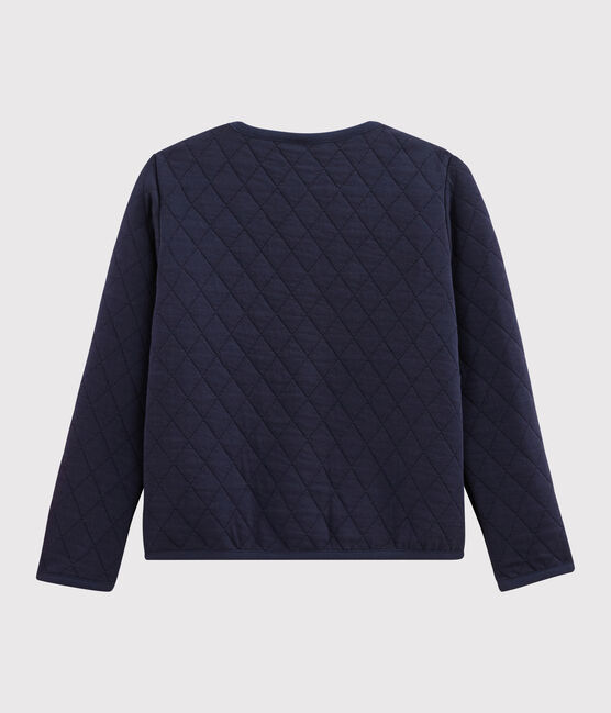 Girls' Tube Knit Cardigan SMOKING blue