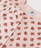Girls' Floral Velour Pyjamas SALINE pink/MULTICO white