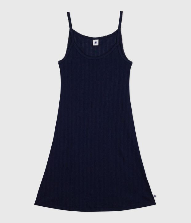 Women's openwork cotton nightdreaa SMOKING