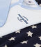 Pinstripes and Stars Cotton Sleepsuits - 2-Pack variante 1