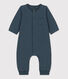 Babies' Plain Organic Tube Knit Long Playsuit