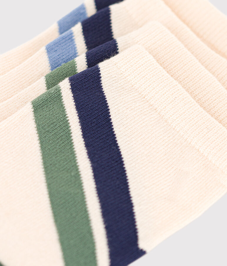 Children's Stripy Cotton Socks - 2-Pack multicolor
