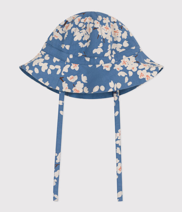 Baby Girls' Floral Poplin Bucket Hat blue/multicolor