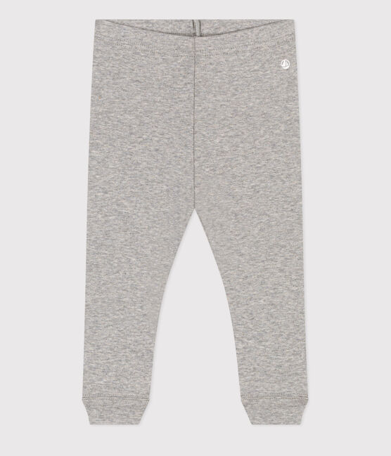 Babies' Cotton Leggings CHATON CHINE grey