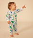Babies' Paris Print Footless Cotton Pyjamas