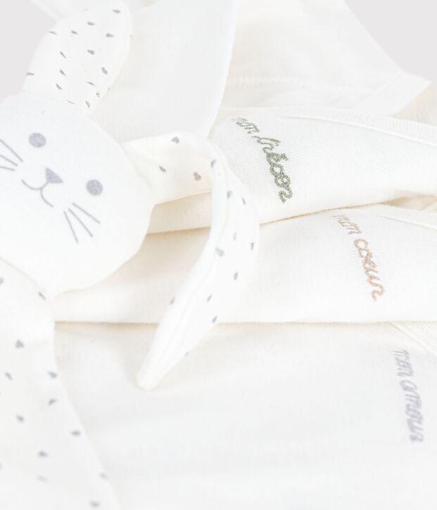 Newborn babies' embroidered cotton gift set multicolor