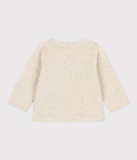 Cotton Velour Cardigan MONTELIMAR CHINE beige