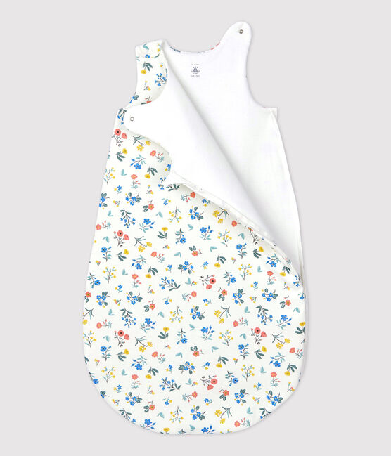 Babies' Cotton Sleeping Bag MARSHMALLOW white/MULTICO white