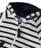Sweat zippé bébé garçon en jersey lourd rayé COQUILLE beige/SMOKING blue