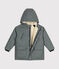 Children's warm sherpa-lined raincoat THUYA green